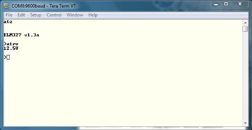 OBD On board diagnosis – ATRV