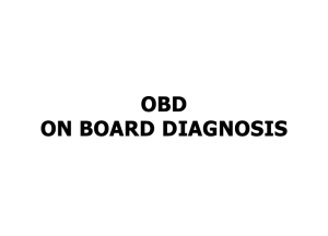 OBD On board diagnosis