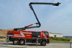 The first folding boom foam tower project produced in Turkey.