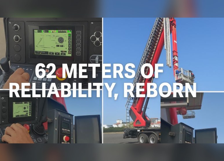 62 m firefighting aerial ladder electronic retrofit
