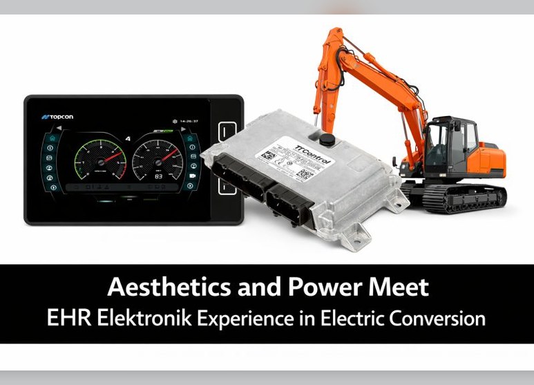 Electric excavator conversion: display and controller